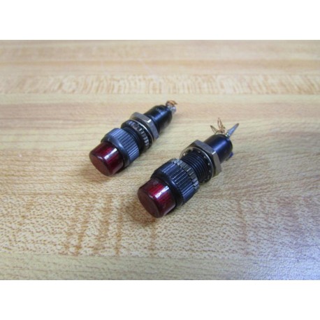 Dialco 250-7538-14-504 Indicator Light 250753814504 Red (Pack of 2) - Used