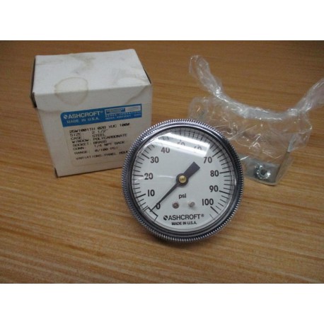 Ashcroft 25W1001TH 02B XUC 100 Pressure Gauge 25W1001TH02BXUC100