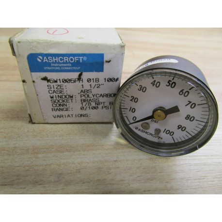 Ashcroft 15W1005PH 01B 100 Gauge 15W1005PH01B100