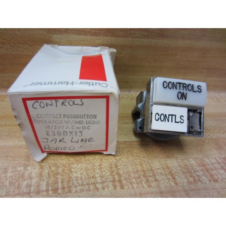 Cutler Hammer E30DX13 Eaton Compact Pushbutton