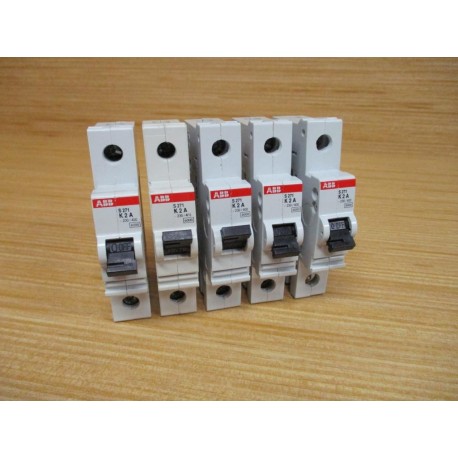 ABB S271 K2A 2A Circuit Breaker S271K2A (Pack of 5) - Used