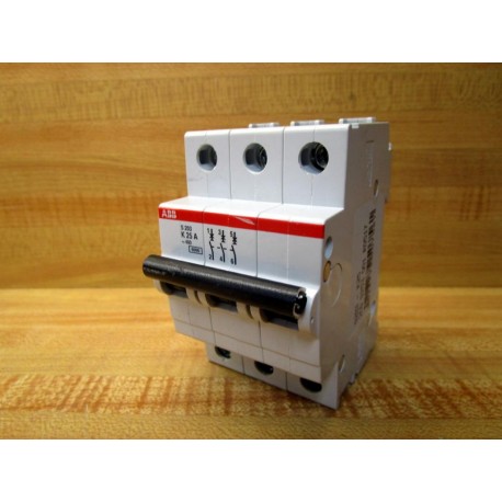 ABB S203-K25 Circuit Breaker S 203 K 25 A Cracked HSNG. On Bottom - Used