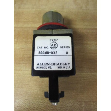 Allen Bradley 800MB-NX2 Selector Switch 800MBNX2 - Used