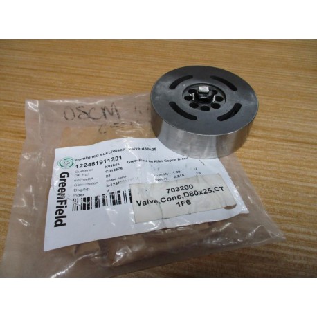 Atlas Copco 122481911201 GreenField Combined Suct.Disch Valve