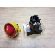 Moeller P1-25 Disconnect Switch Base P125 With Switch - Used
