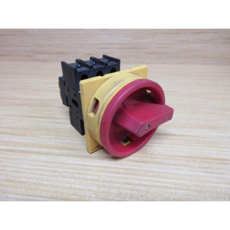 Moeller P1-25 Disconnect Switch Base P125 W Cam Switch & Disconnector - Used