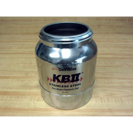 ITW DeVilbiss LA-2353 KBII SS 2Qt Pressure Cup LA2353 - New No Box