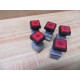 Rafi 1.20 122 Push Button Module 120122 Red Legend (Pack of 5) - Used