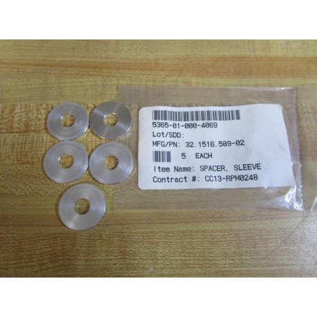 Generic 32.1516.589-02 Spacer, Sleeve 32151658902 (Pack of 5)