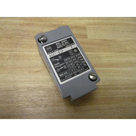 Allen Bradley 802T-K1P Limit Switch 802TK1P Body Only, Ser. F - Used