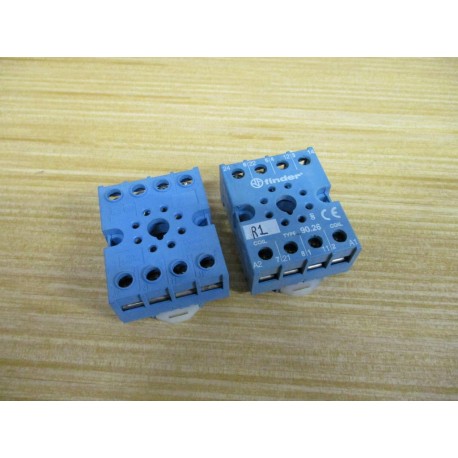 Finder 90.26 Relay Socket 9026 (Pack of 2) - Used