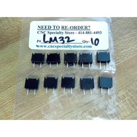 CNC Specialty Store LM32 Fuse 3.2A LM-1X Black (Pack of 10) - New No Box