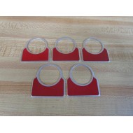 Square D KN300 Legend Plate Red (Pack of 5) - New No Box