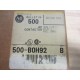 Allen Bradley 500-BOH92 500BOH92 AC Contactor 500-B0H92 Series B