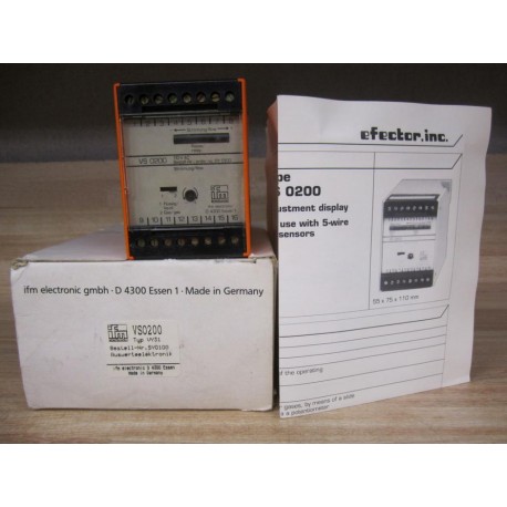 IFM Efector SY0100 Controller For Flow Switch VS0200110VAC