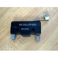 Micro Switch WZ-2RL232-D63 Limit Switch wRoller Lever WZ2RL232D63 - New No Box