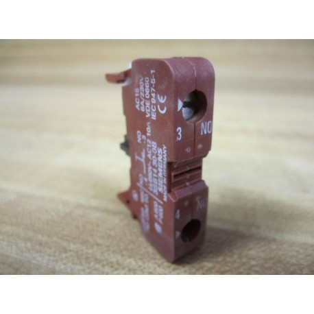 Siemens 3SB1430-0B Contact Block 3SB14300B NO - New No Box