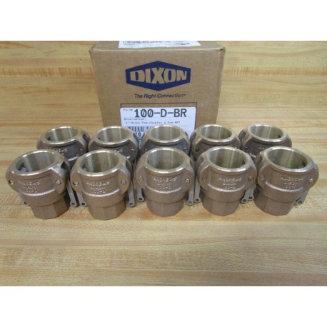 Dixon 100-D-BR Andrews 1" Female Coupler 27024-6 (Pack of 10)