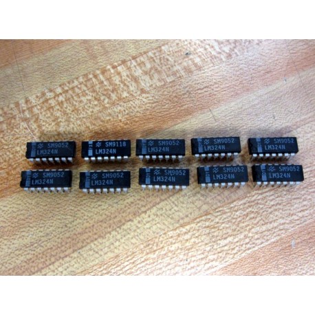 National Semiconductor LM324N Integrated Circuit (Pack of 10)