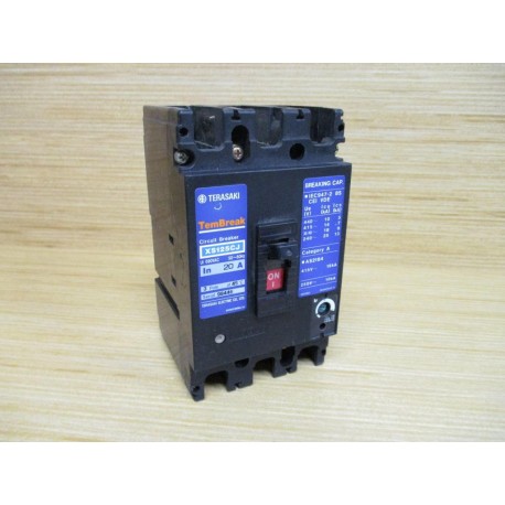 Terasaki XS125CJ-3P-20A 20A Circuit Breaker XS125CJ9P20A - Used