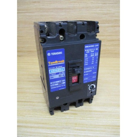 Terasaki XS125CJ-3P-32A 32A Circuit Breaker XS125CJ3P32A - Used