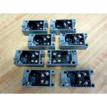 Cutler Hammer E50RA Eaton Limit Switch Receptacle Series A1 (Pack of 8) - Used