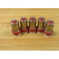 IDEC LSTD-2 Bulb Lamp Red LSTD-2R (Pack of 5) - New No Box
