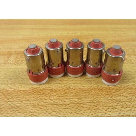IDEC LSTD-2 Bulb Lamp Red LSTD-2R (Pack of 5) - New No Box