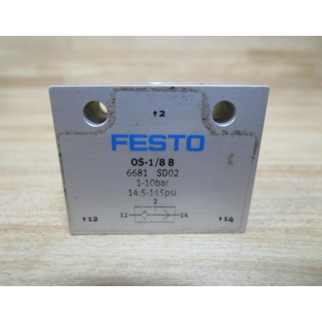 Festo OS-18B 6681 Valve OS18B - New No Box