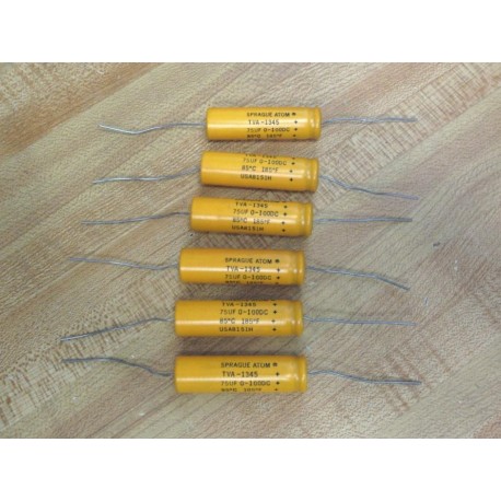 Sprague TVA-1345 Capacitor TVA 1345 4µF 100DC - New No Box