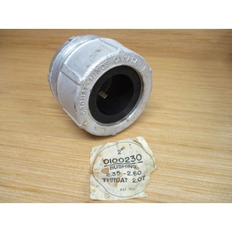 Crouse-Hinds 0100230 2" Bushing - New No Box