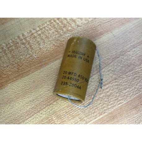 Mallory 235-7004A Vintage Paper Capacitor 20-44950 - New No Box