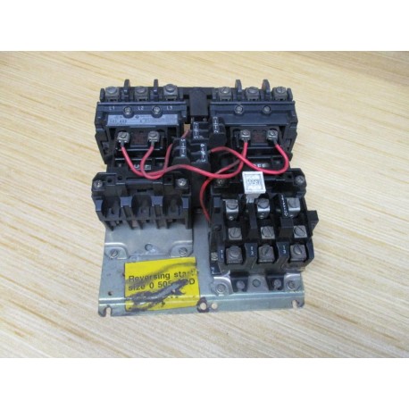 Allen Bradley 505-AOD Starter 505-A0D Reversing W Relay, (2)40410-326-52 - Used