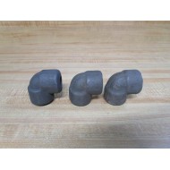 38-3000 90° Elbow Pipe Fitting 383000 Iron (Pack of 3) - New No Box