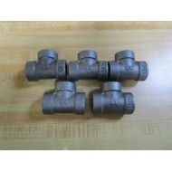 M1300 38" Tee Pipe Fitting MI300 Iron (Pack of 5) - New No Box
