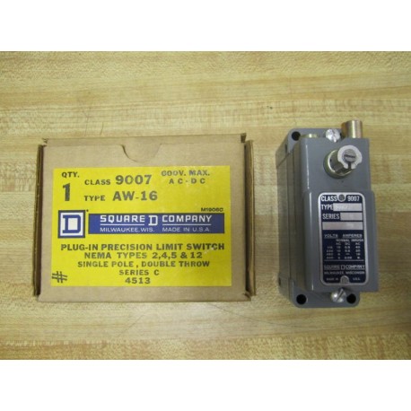 Square D 9007-AW16 Limit Switch 9007AW16 Series C