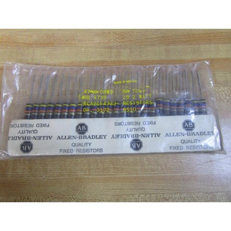 Allen Bradley RC42GF473J Resistor 47K OHMS (Pack of 25)