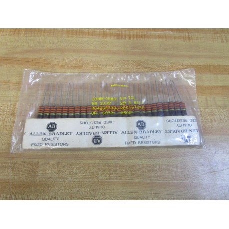 Allen Bradley RC42GF333J Resistor 33K OHMS (Pack of 25)