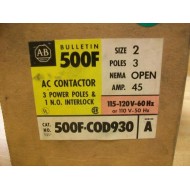 Allen Bradley 500F-COD-930 Contactor 500F-C0D-930 Series A