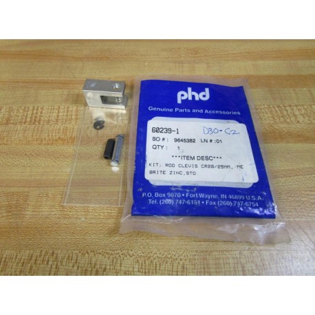 PHD 60239-1 Rod Clevis Kit 602391