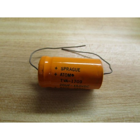 Sprague TVA-1709 Capacitor TVA1709  20µF 450VDC - New No Box