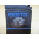 Festo ILR-03 Pneumatic Pressure Regulator 369589 W Mounting Screws - Used