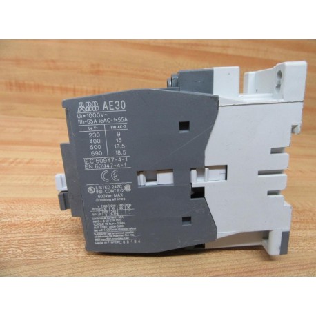 ABB AE30-30 Non-Reversing Contactor AE30-30-81 - Used