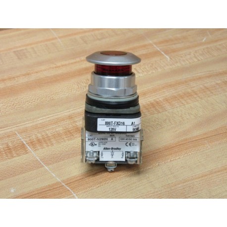 Allen Bradley 800T-FXD16A1 Push Button 800T-FXD16RA1 W800T-N290N,800T-XA1 - New No Box