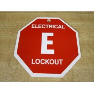 Electrical E Lockout Sign (Pack of 5) - New No Box