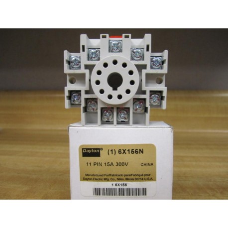 Dayton 6X156N Relay Socket