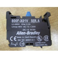 Allen Bradley 800F-X01V Contact Block 800F-XO1V - New No Box