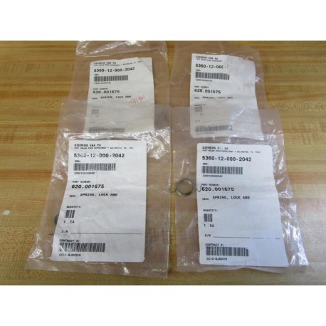 Siemens 620.001675 Lock Arm Spring 620001675 (Pack of 4)