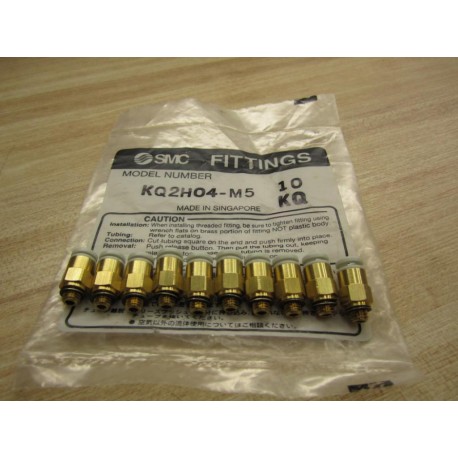 SMC KQ2H04-M5 Male Fitting KQ2H04M5 (Pack of 10)