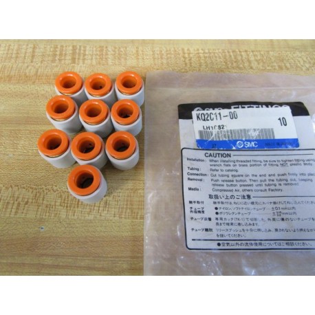 SMC KQ2C11-00 Tube Cap Fitting KQ2C1100 (Pack of 10)